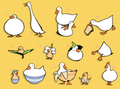 Dofu Duck Enamel Pins