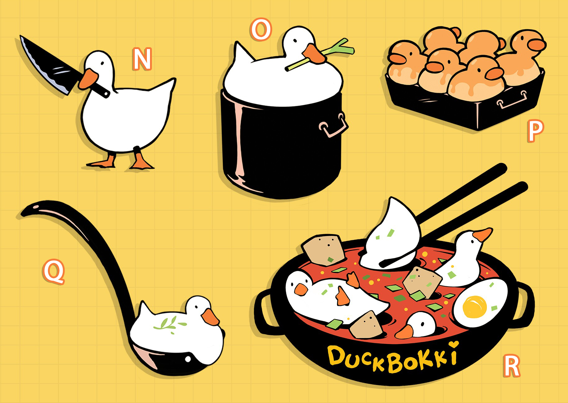 Dofu Duck Enamel Pins