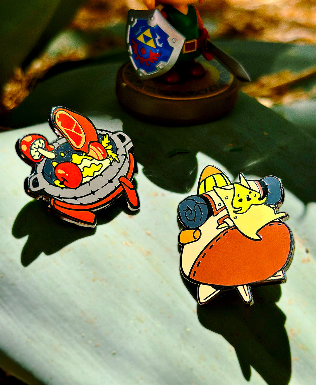 Korocket and Cooking Pot Pins