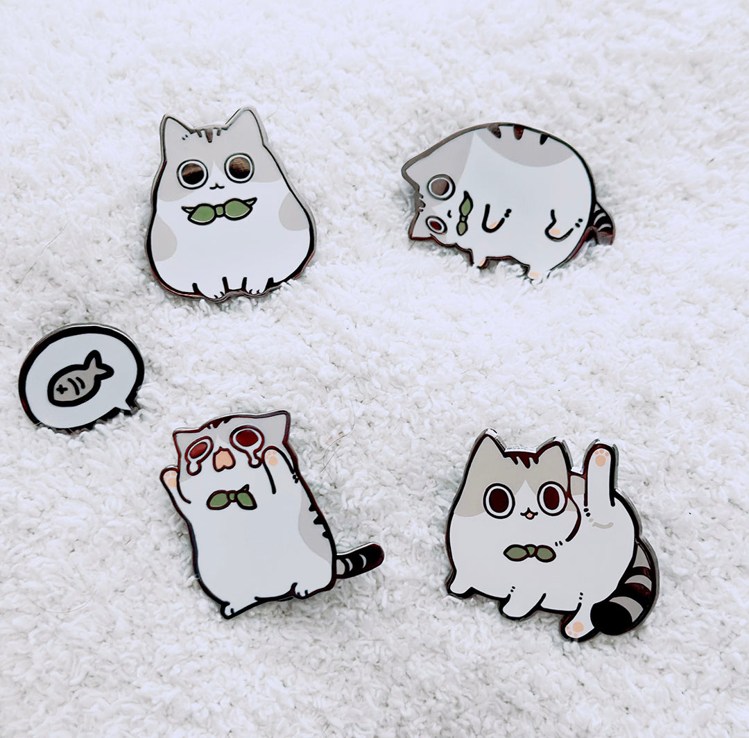 Hoya the Cat Enamel Pins