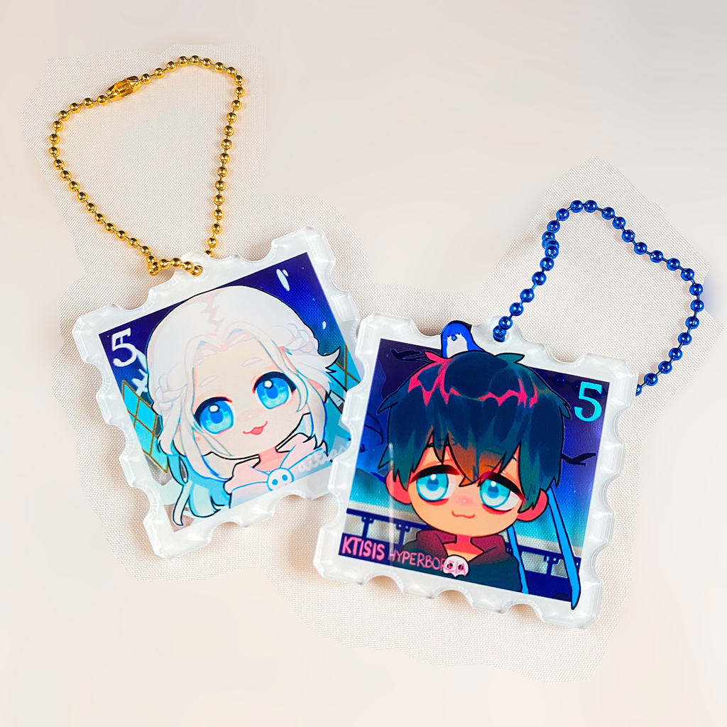 XIV: Ancient Stamp Keychain