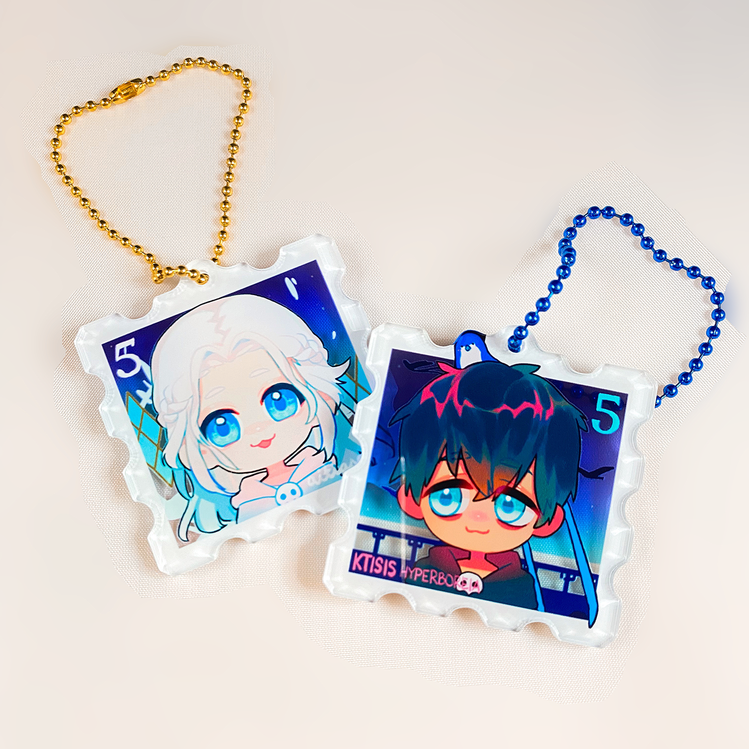 XIV: Ancient Stamp Keychain