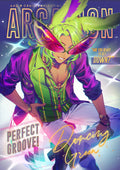 XIV Dancing Green Print