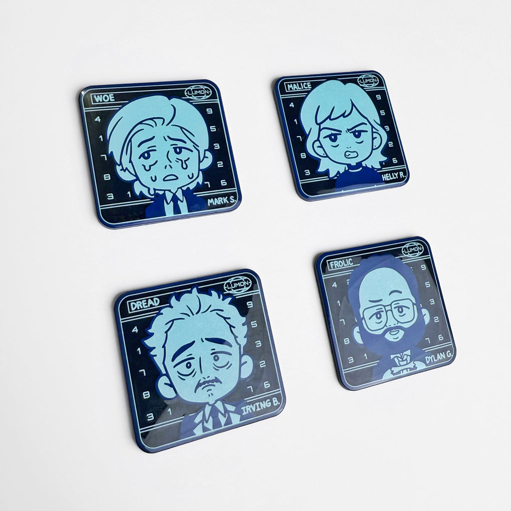 Severance Glow in the Dark Pins