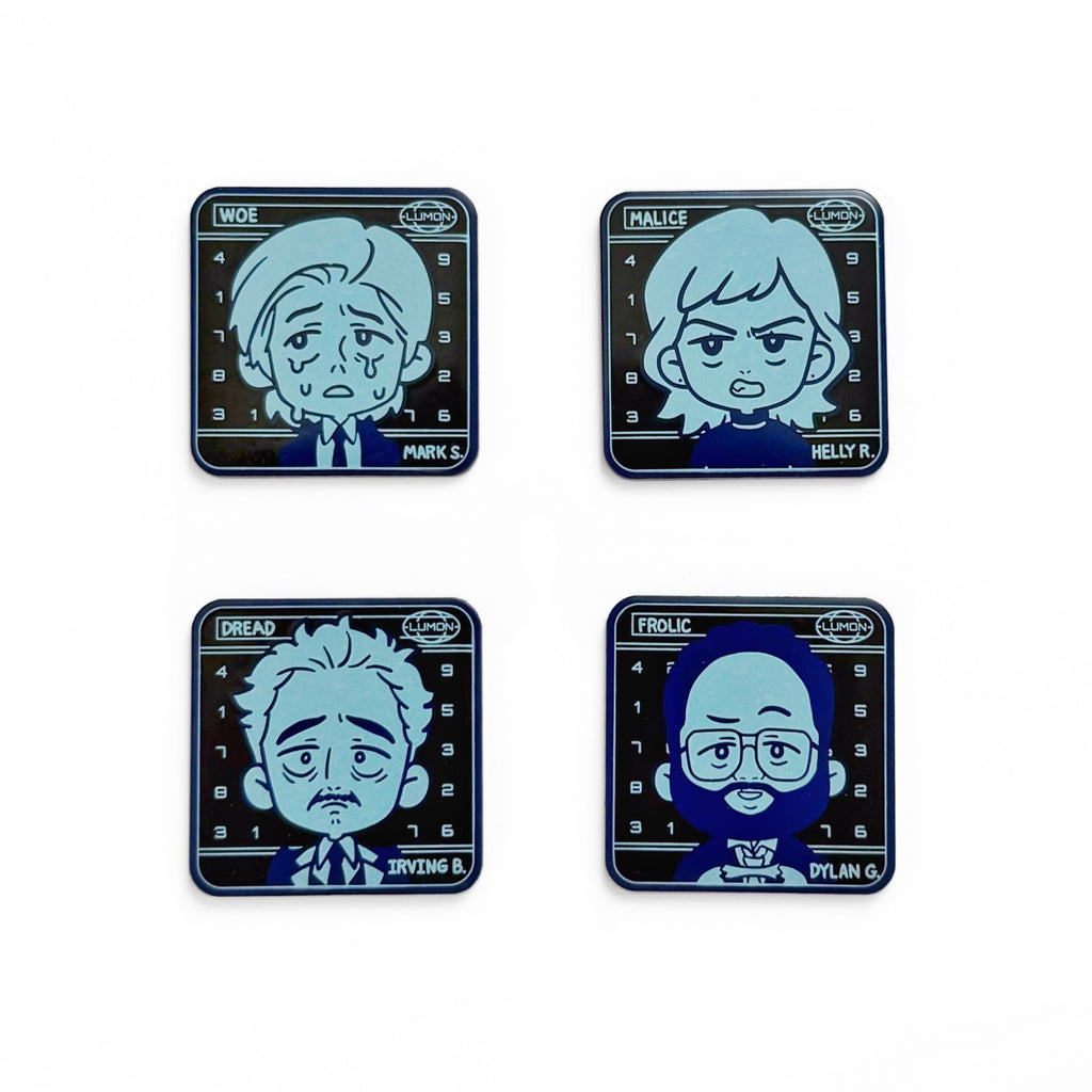 Severance Glow in the Dark Pins